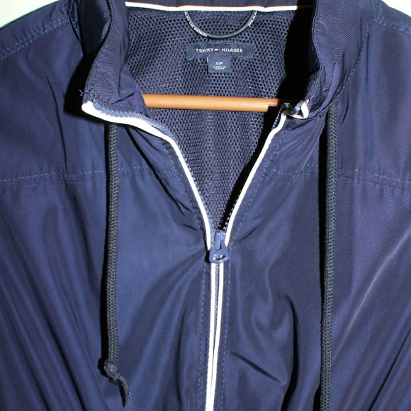 Women Tommy Hilfiger Wind Jacket Small Hooded Zip - Picture 5 of 8